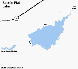 Map of Scott's Flat Lake